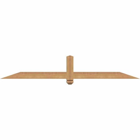 Ekena Millwork Eugene Smooth Timber Gable Bracket, Western Red Cedar, 72"W x 12"H x 3 1/2"D x 3 1/2"F, 4/12 Pitch GBW072X12X0404EUG00SWR